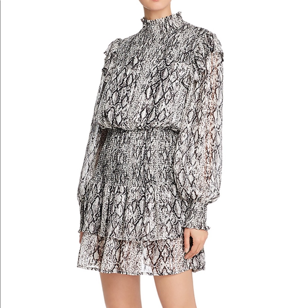 Metallic Snakeskin Dress